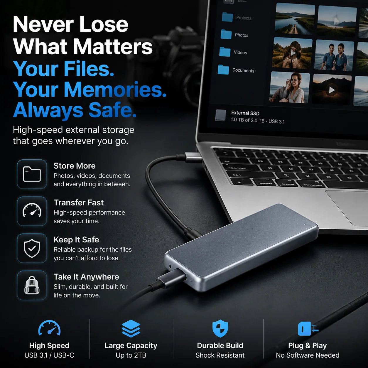 Portable storage use case