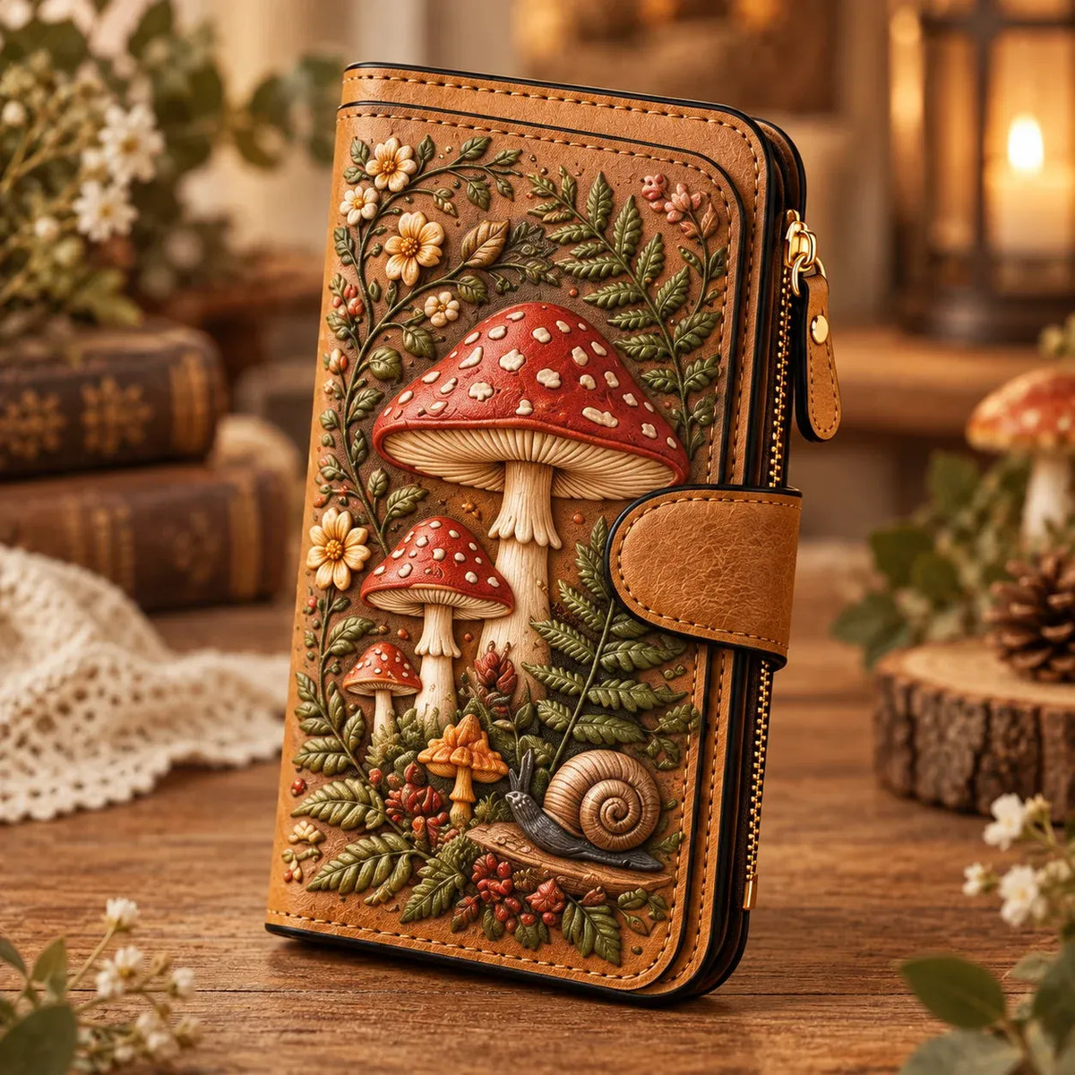 ✨ Vintage Embossed Art Wallet – Choose Your Favorite Design