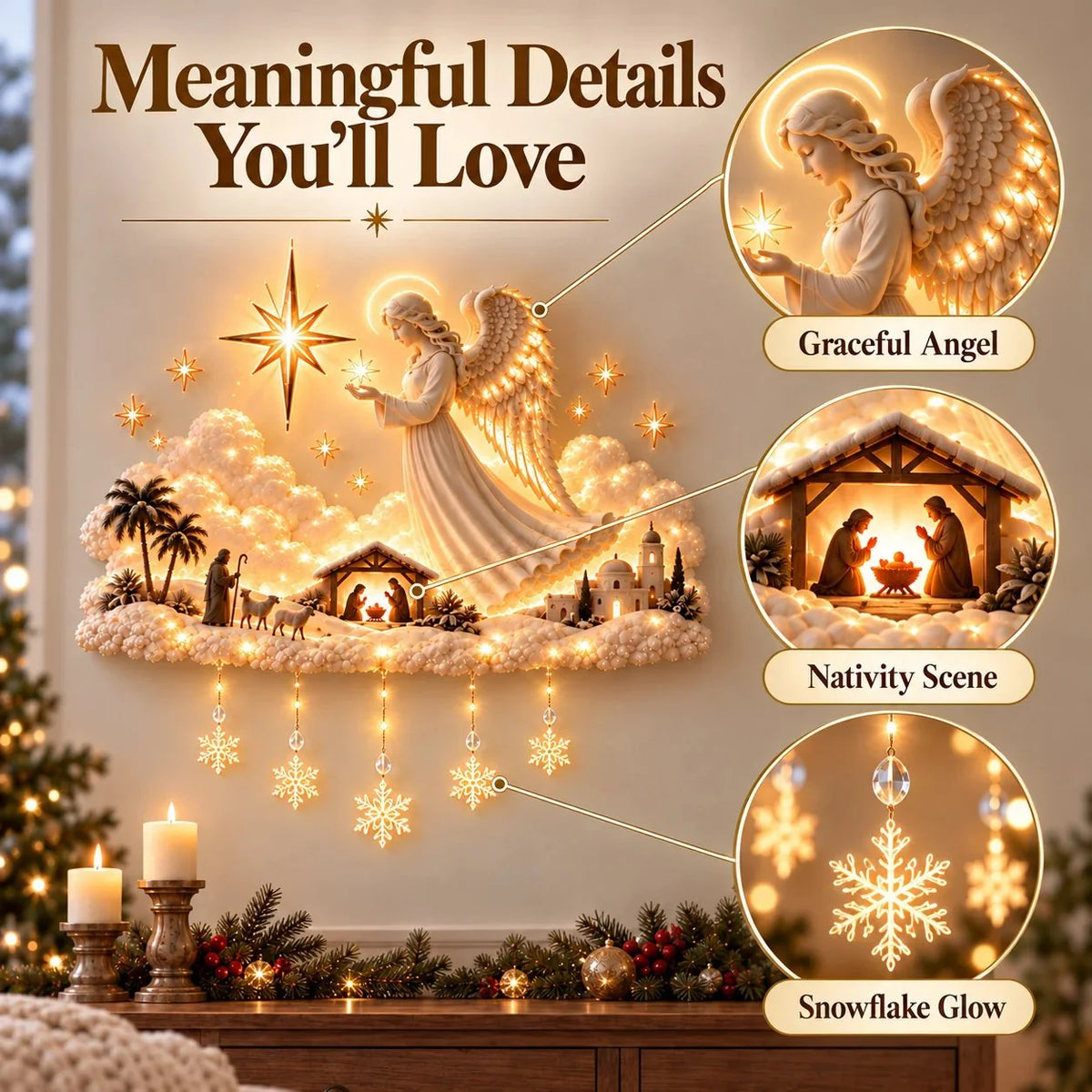 ✨last Day 49% Off✨ Christmas Blessing Angel Glow
