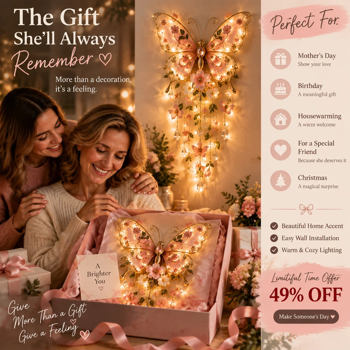 🔥last Day 49%🦋butterfly Garden Light