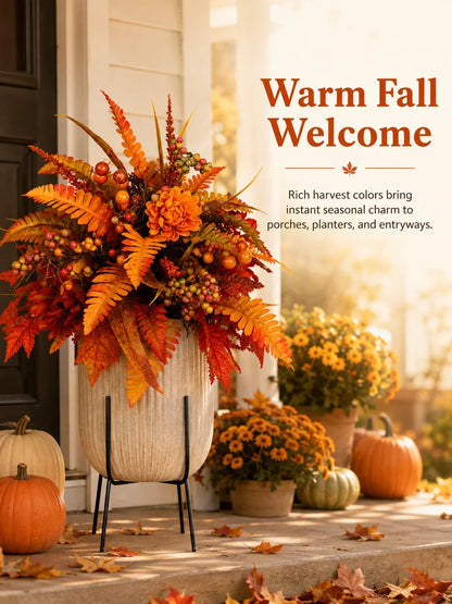 🍂Autumn Harvest Floral Garden Stake Arrangement