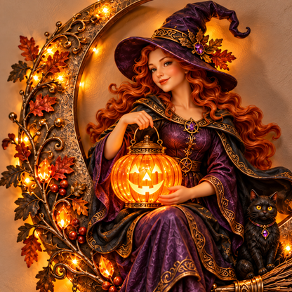 🎃Witch’s Moon Crystal Wall Light🌙