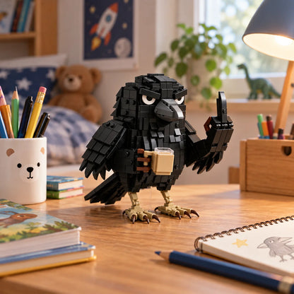 🖤 Gothic Raven Buildable Decor Set