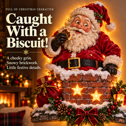 Cheeky Santa Chimney Wall Light