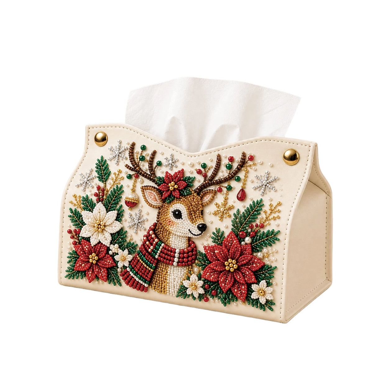 Diy Christmas Diamond Painting Tissue Box Special-shaped Pearl Rhinestones Handmade Holiday Home Decor Craft Kit