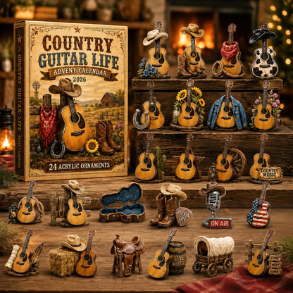 Country Guitar Life Advent Calendar 2026 - 24-Day Festive Countdown