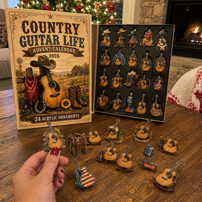Country Guitar Life Advent Calendar 2026 - 24-Day Festive Countdown
