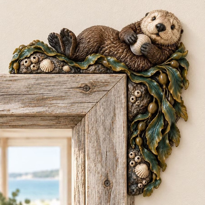 Cozy Coffee Dachshund Door Corner Topper
