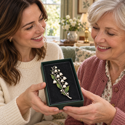 Lily Of The Valley ✨ Timeless Vintage Brooch 💛 Pure Elegance Never Fades