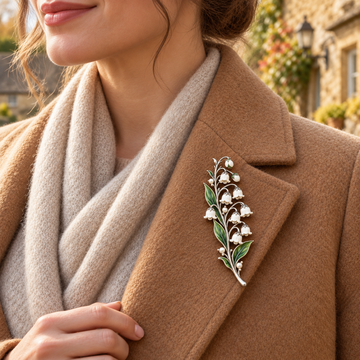 Lily Of The Valley ✨ Timeless Vintage Brooch 💛 Pure Elegance Never Fades