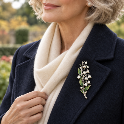 Lily Of The Valley ✨ Timeless Vintage Brooch 💛 Pure Elegance Never Fades