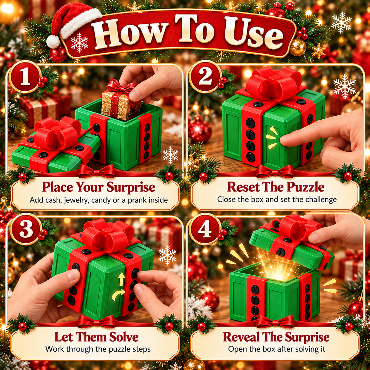 🎁 3D Christmas Prank Gift Box