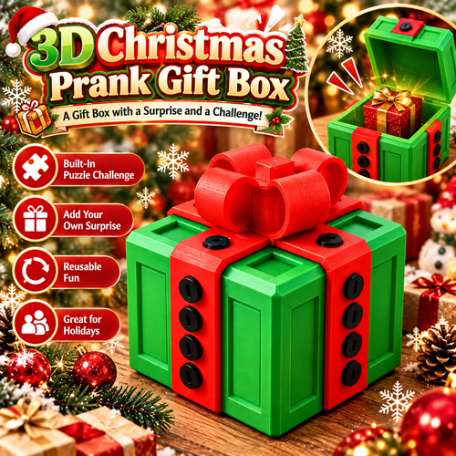 🎁 3D Christmas Prank Gift Box
