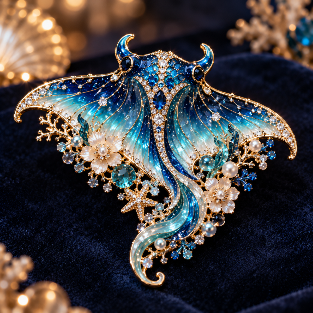 ✨🌊Ocean Creature Enamel Brooch Collection 🌊✨