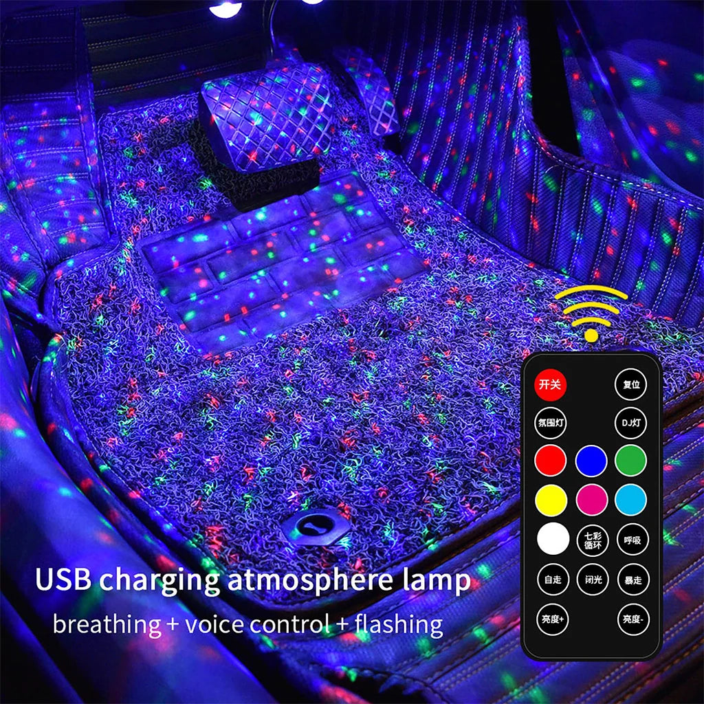 Wireless Rgb Car Interior Ambient Light