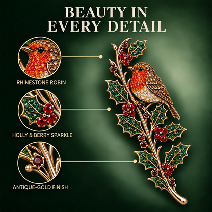 Love, Held Close ❤️ Robin & Holly Remembrance Brooch