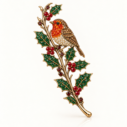 Love, Held Close ❤️ Robin & Holly Remembrance Brooch