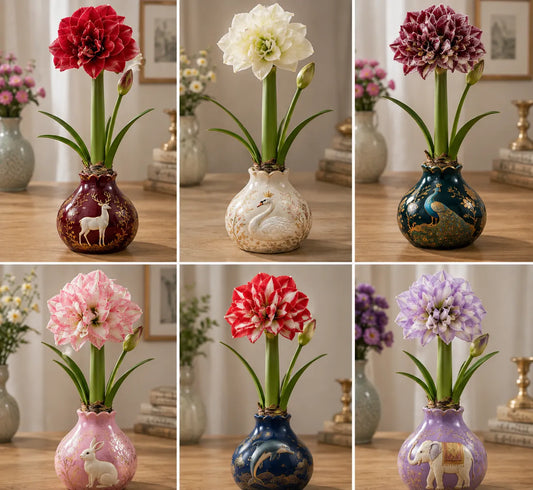 🔥 No Soil! No Water! Just Blooms! 🌺 Watch These Waxed Amaryllis Bulbs Come to Life!🌟