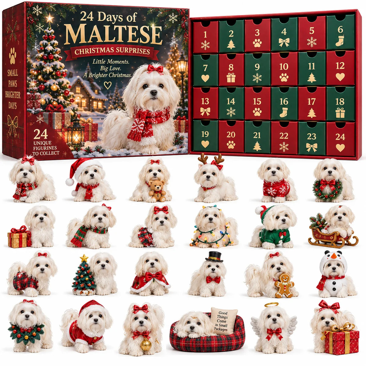 24 Days of Maltese Joy – A Christmas Collection of Little Moments & Big Love🐾❤️