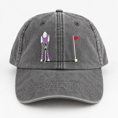 ⛳ Putt It In! Interactive Golf Cap – Vintage Washed Moving Ball Hat