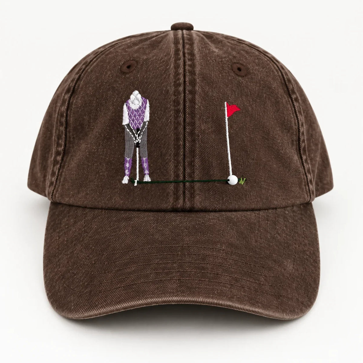 ⛳ Putt It In! Interactive Golf Cap – Vintage Washed Moving Ball Hat