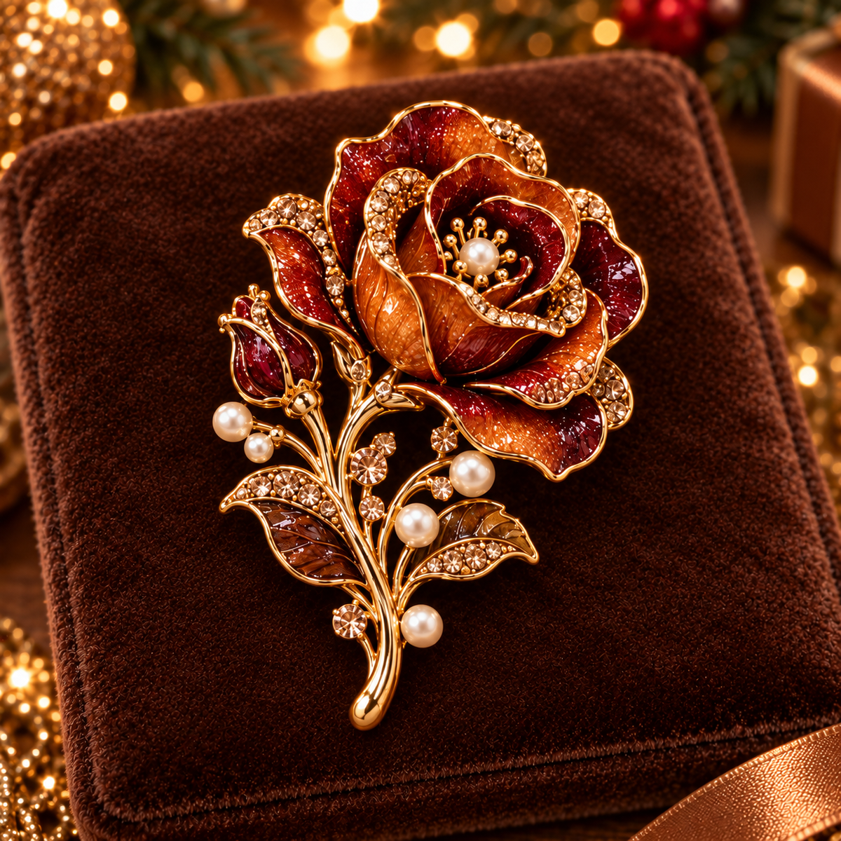 🌹✨Vintage Enamel Floral Brooch Collection 🌹✨