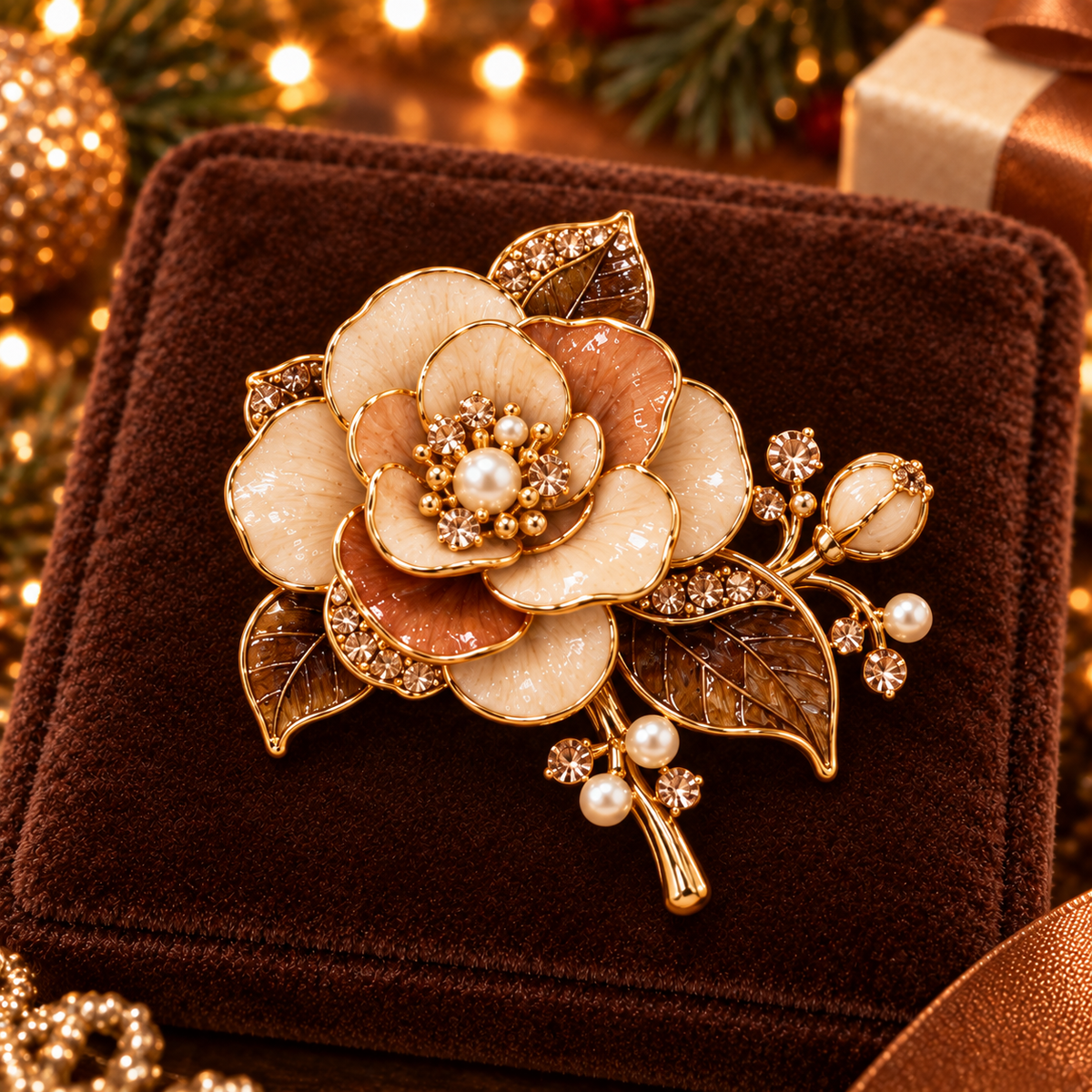 🌹✨Vintage Enamel Floral Brooch Collection 🌹✨