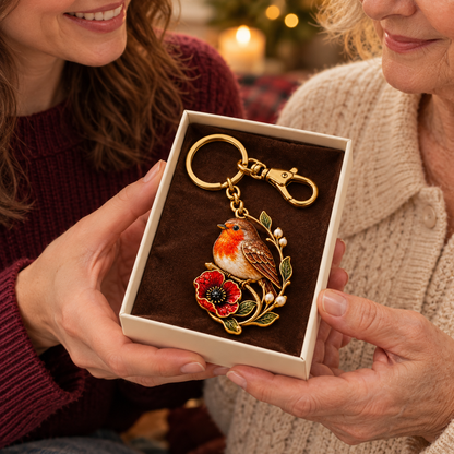 Robin & Poppy Remembrance Keyring ❤️ Carry Their Memory Every Day