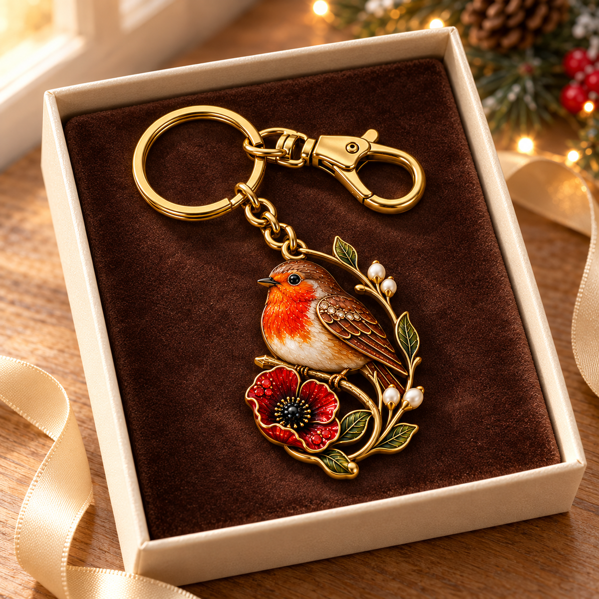 Robin & Poppy Remembrance Keyring ❤️ Carry Their Memory Every Day
