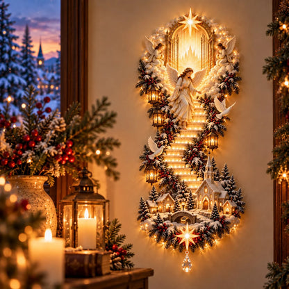 ✨ Last Day – 49% Off!✨ Jesus Light Of Heaven Christmas Wall Hanging✝️