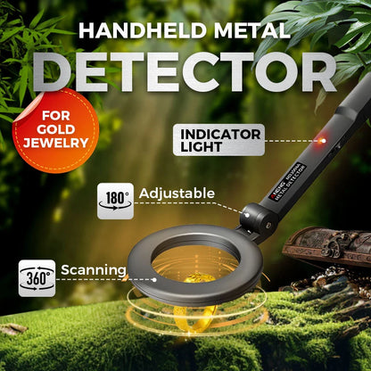 🥳2026 Hot Sale🥳💞50k+ Sold!🔎💎 50% Off! 360° Handheld Detector – High Sensitivity For Gold, Rings & Coins. Lightweight Design, Easy For Seniors. Start Your Treasure Hunting Adventure Now. 🧭🕊️