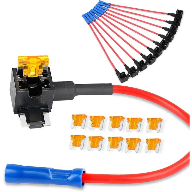 12V Add-A-Circuit Fuse Tap Kit ⚡🚗 4 Types in One Pack