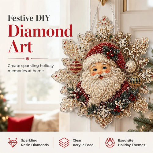 🎅early Christmas Gift 50% Off🎄christmas Diamond Art Hanging Kit