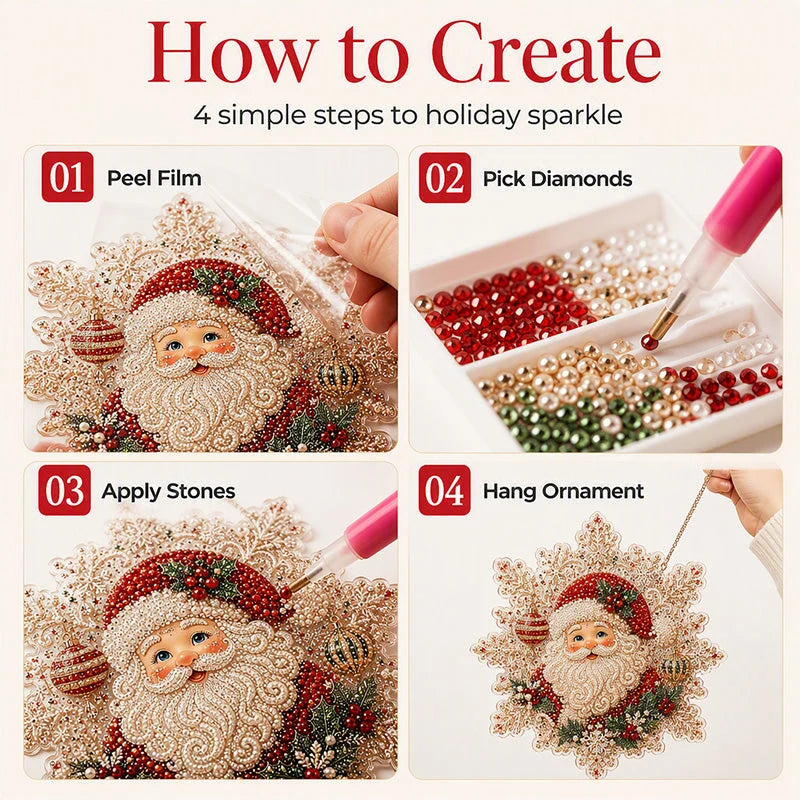 🎅early Christmas Gift 50% Off🎄christmas Diamond Art Hanging Kit