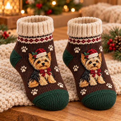 🎄 FESTIVE PUP CHRISTMAS KNITTED SOCKS COLLECTION