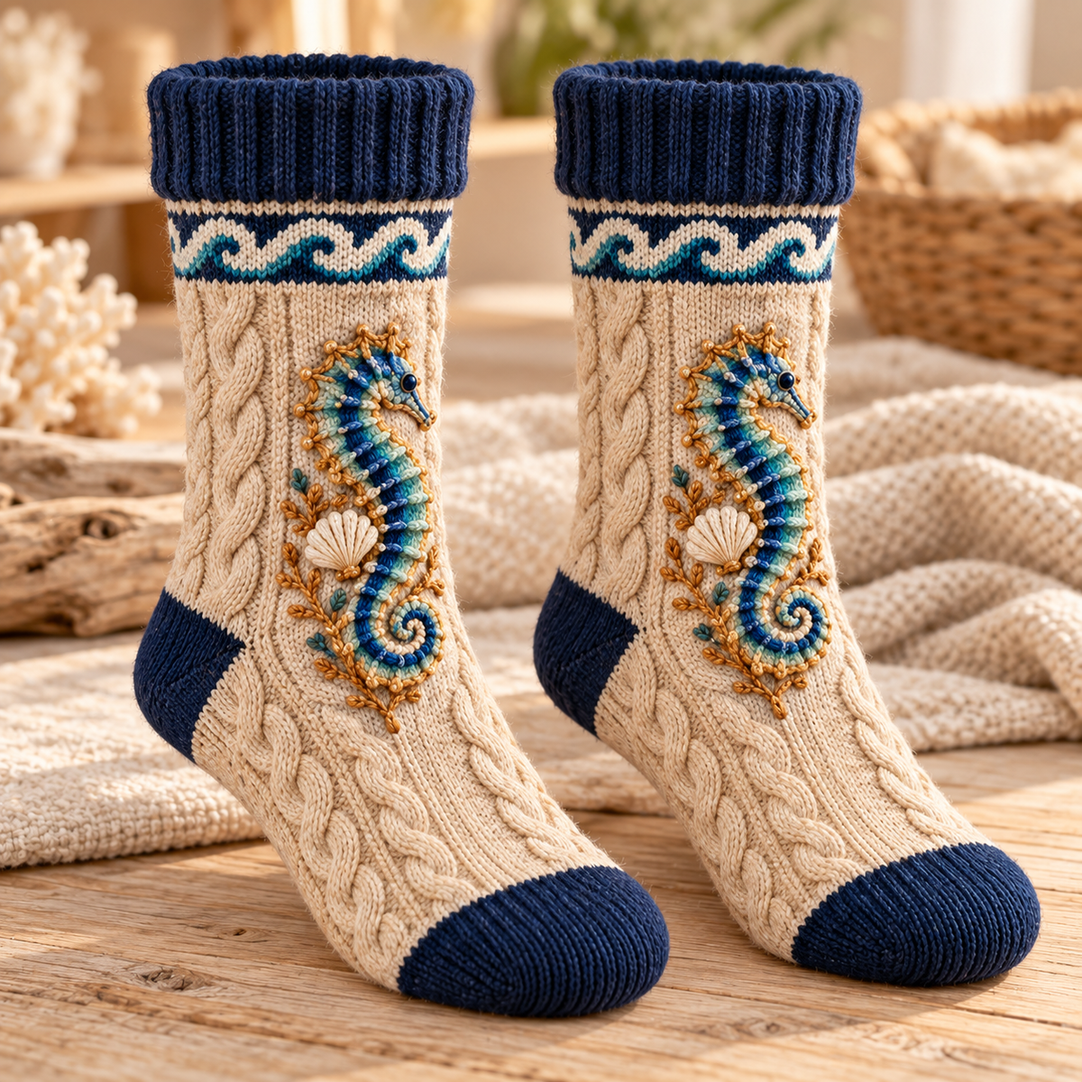 🌿 Nature Story Knit Sock Collection