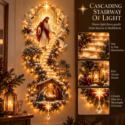 ✨ Last Day – 49% Off!✨ Jesus Light Of Heaven Christmas Wall Hanging✝️