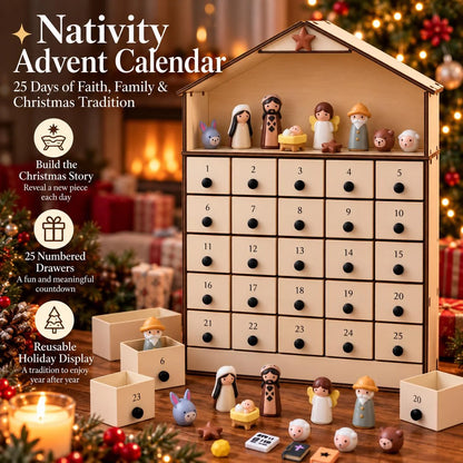 Nativity Advent Calendar 2026 – 24-day Christmas Countdown With Nativity Figures