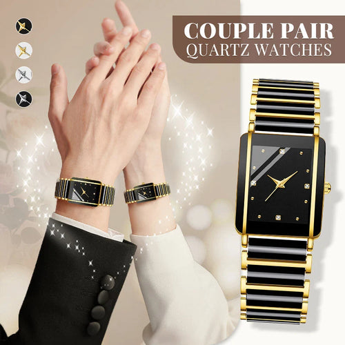 ⌚fashion Ceramic Square Quartz Watch
