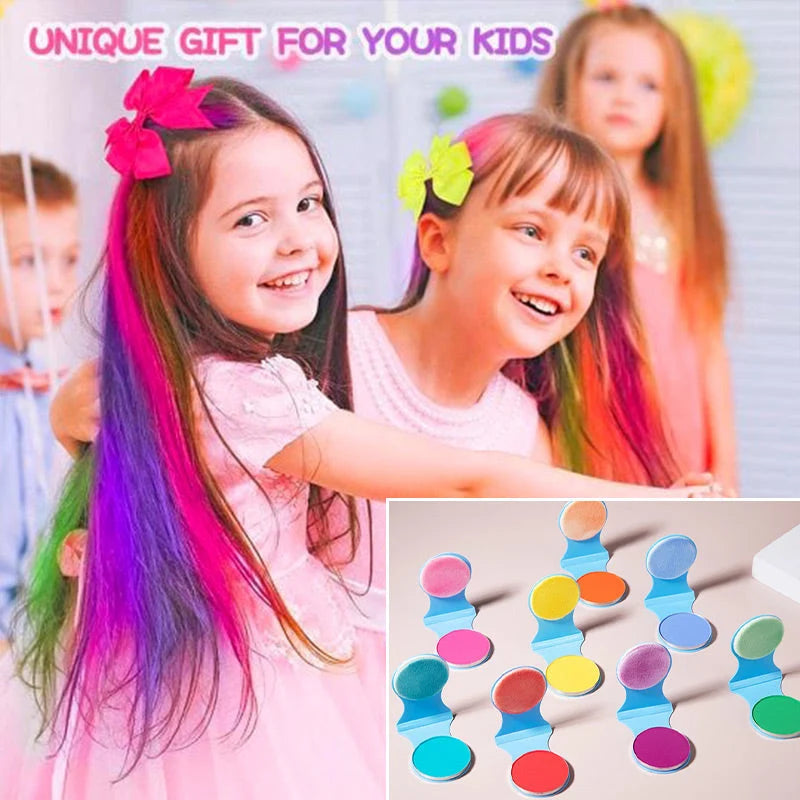 🥳2026 Top Pick🥳 Hair Color Powder Set – 8 Shades, Even Coverage, Water-soluble – Gentle On Hair, Vivid Pure Colors – Perfect For Parties & Events! 🌈💨
