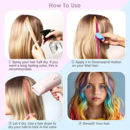 🥳2026 Top Pick🥳 Hair Color Powder Set – 8 Shades, Even Coverage, Water-soluble – Gentle On Hair, Vivid Pure Colors – Perfect For Parties & Events! 🌈💨
