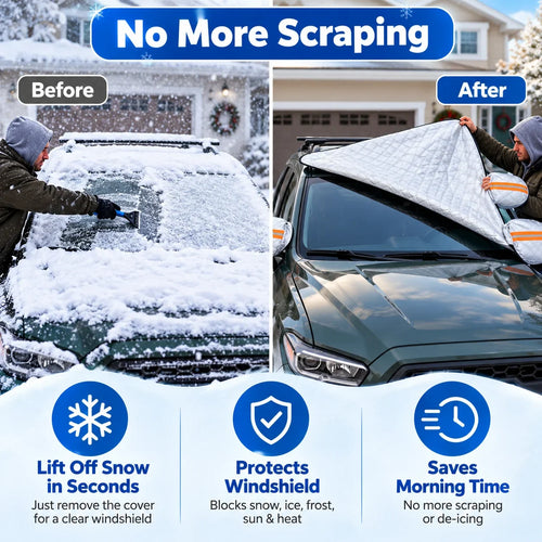 🚗 All-Season Magnetic Windshield Cover – Snow, Ice & Frost Protection