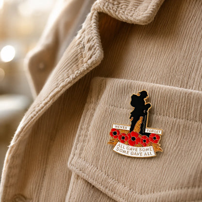 🌺 Red Poppy 111th Anniversary Remembrance Brooch