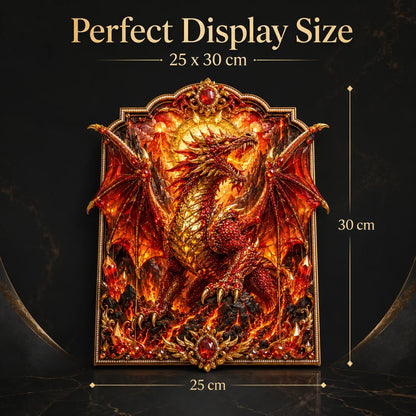 🐉 3D Layered Dragon Diamond Painting Kit, 5 Styles Fantasy Crystal Pearl Drill DIY Art Decor 25×30cm