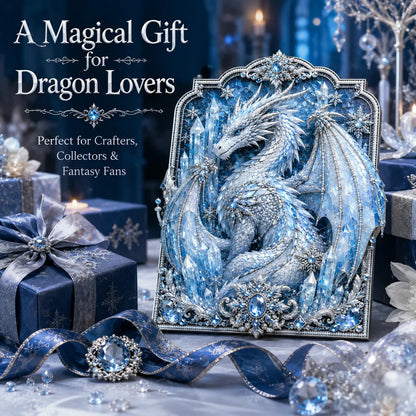 🐉 3D Layered Dragon Diamond Painting Kit, 5 Styles Fantasy Crystal Pearl Drill DIY Art Decor 25×30cm