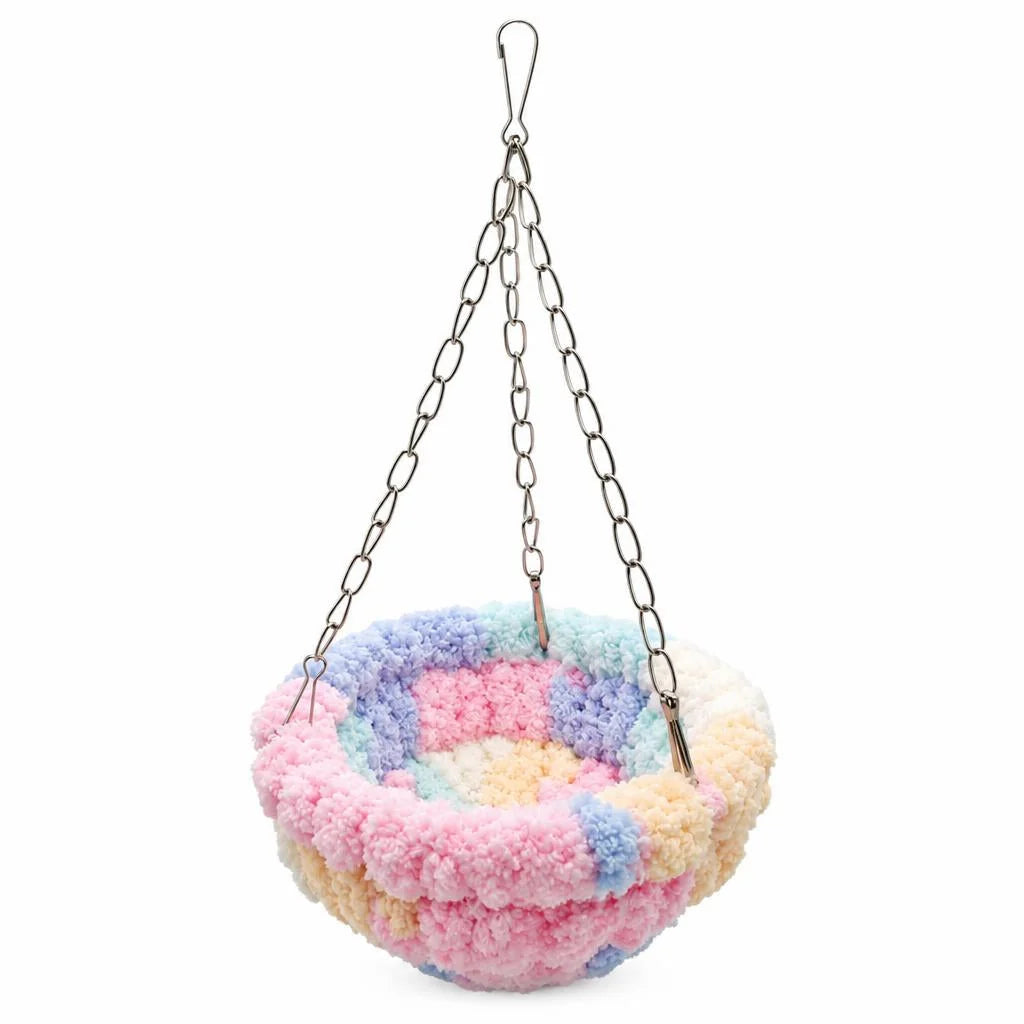 🐦 Limited-time 50% Off! 🧶 Warm Winter Bird Hanging Hammock – Cozy, Soft, Cage Decor ✨