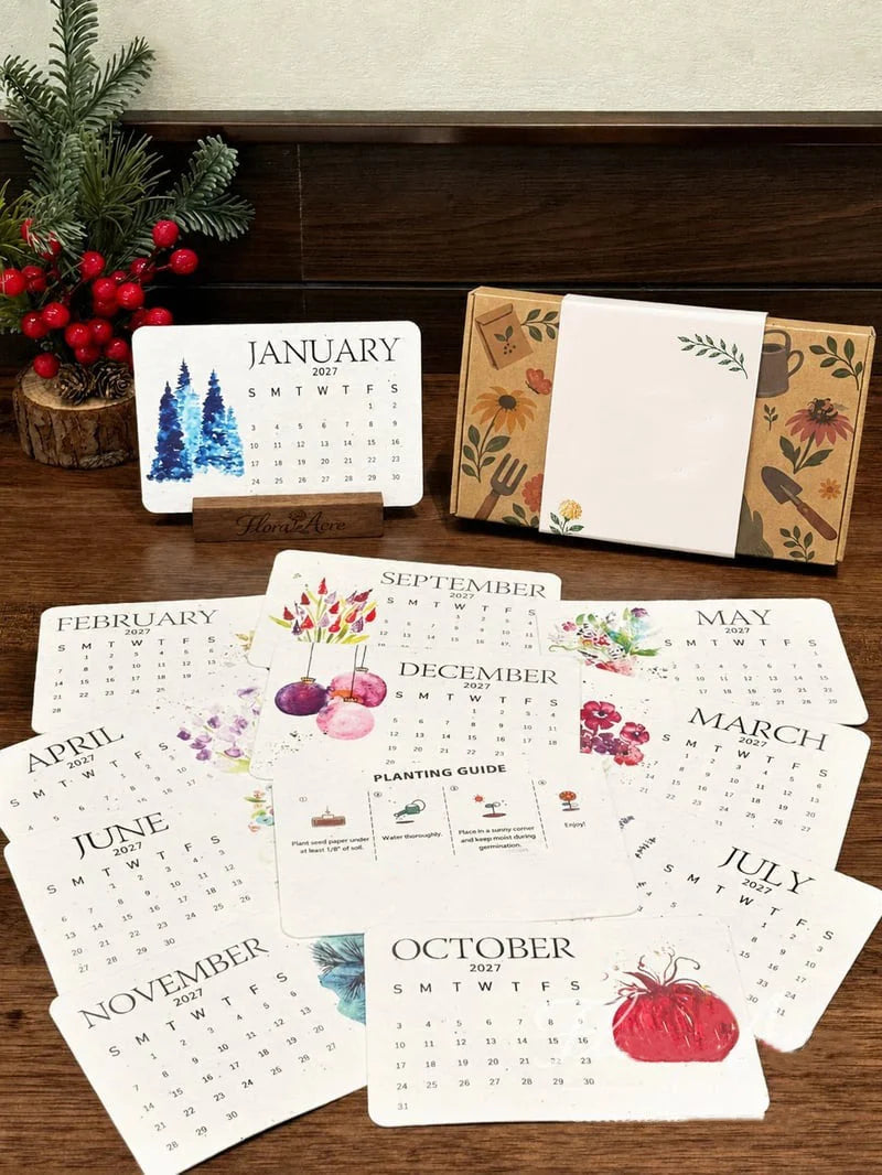 ✨Early Holiday Sale 49% OFF🌱Eco-Friendly Plantable “Timeless” Seed Calendar 2027