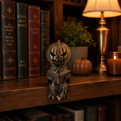 🎃 Reading Pumpkin Shelf Sitter