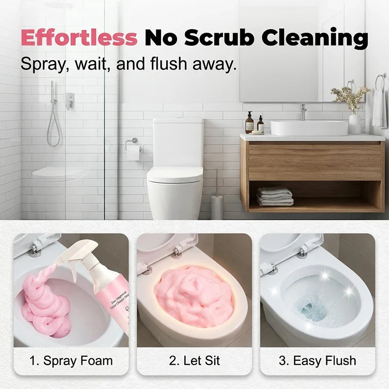 🥳2026 HOT SALE🥳💞50K+ SOLD! 🛁🧹 50% OFF! Bathroom Cleaner Spray – dissolves limescale, soap scum & water stains without scrubbing. Multi-surface for glass, tiles & taps – leaves a fresh botanical scent. Gentle formula, no harsh fumes! ✨💪