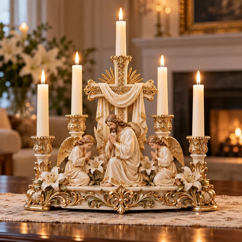 ⭐⭐🕯️ Light Of His Presence — Sacred Christian Candleholder ✝️🤍